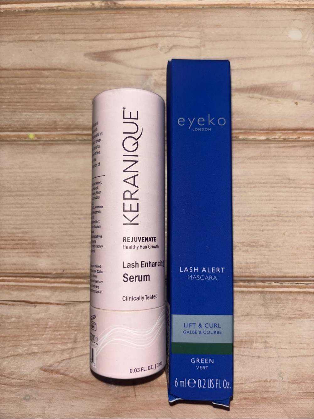 Keranique Lash Enhancing Serum (Pink) & Eyeko Lash Alert Mascara (704)
